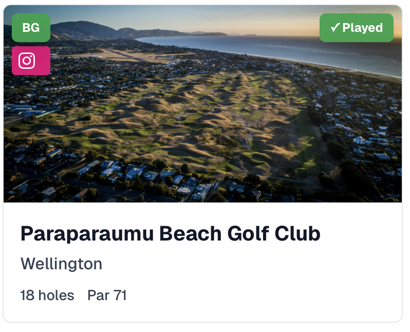 Course tracking interface